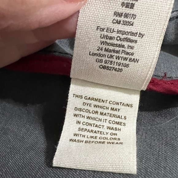 Free People Military Band Jacket Gray Cropped Blazer Epaulettes & Brass‎ Buttons - Picture 12 of 12